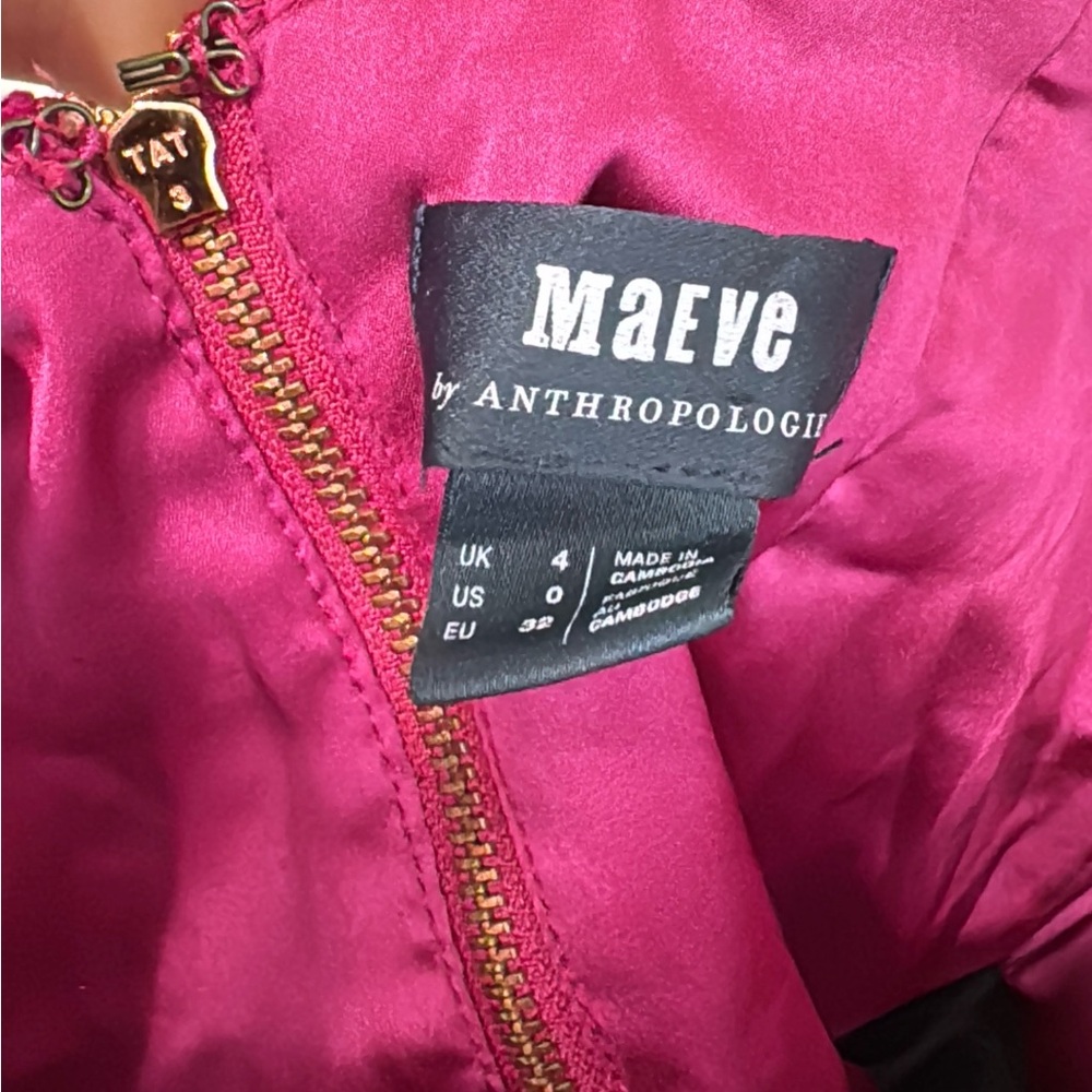 Anthropologie Maeve Cropped Velvet Top - Picture 3 of 5
